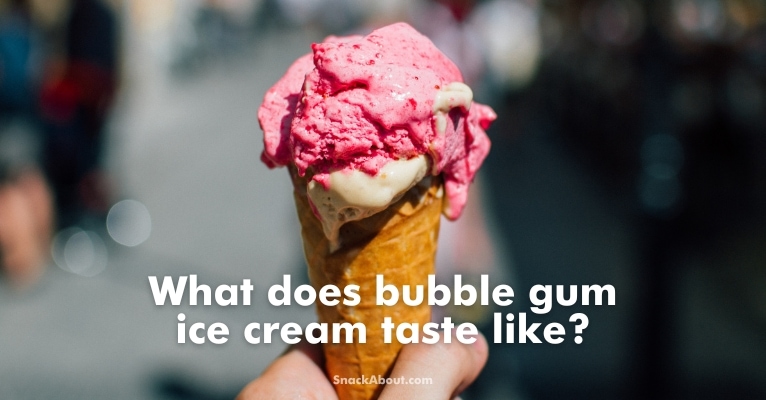 what does bubble gum ice cream taste like